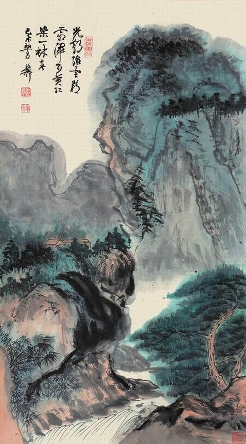 谢稚柳山水