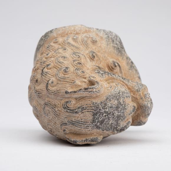 千峰會(huì)唐 青石獅首像