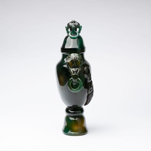 千峰會清 瑪瑙蓋壺