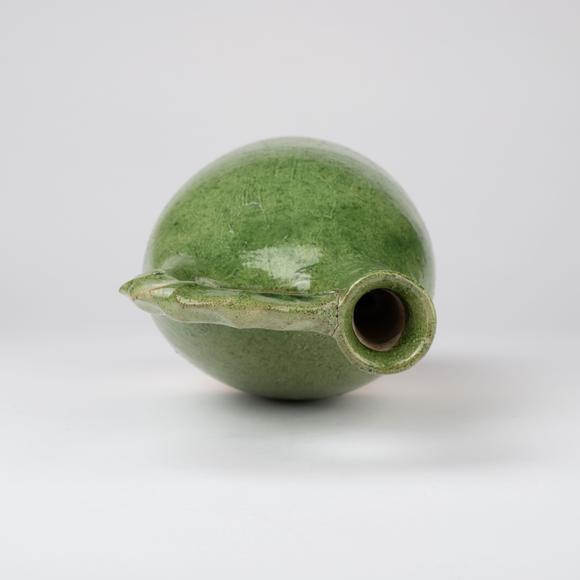 千峰會(huì)遼 綠釉皮囊壺