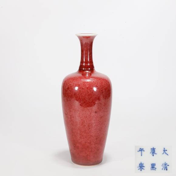 弘楊株式會社豇豆紅釉蘿蔔瓶