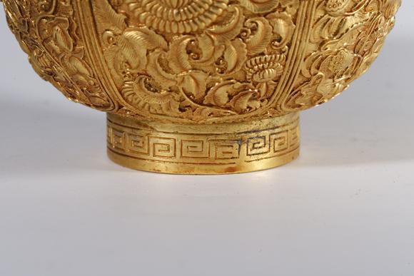 弘楊株式會(huì)社銅鎏金花鳥(niǎo)紋碗