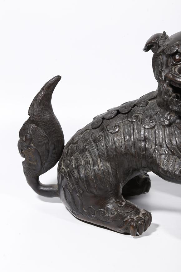 弘楊株式會(huì)社銅獅形香薰（一對(duì)）