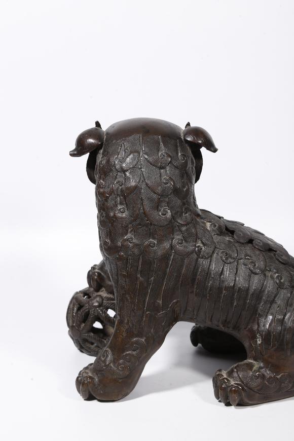 弘楊株式會(huì)社銅獅形香薰（一對(duì)）