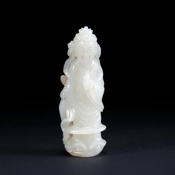 弘楊株式會(huì)社和田玉雕佛立像