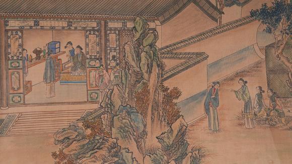 弘楊株式會社孫溫絹本紅樓夢圖畫手卷
