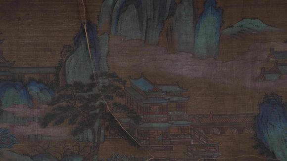 弘楊株式會(huì)社仇英紙本山水圖畫手卷