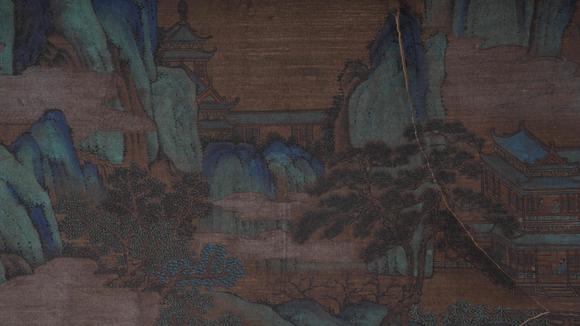 弘楊株式會(huì)社仇英紙本山水圖畫手卷