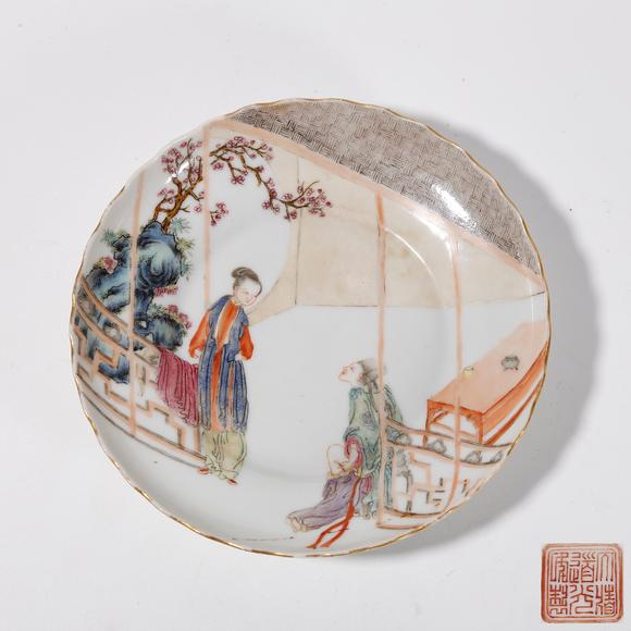 弘楊株式會(huì)社粉彩人物故事紋洗