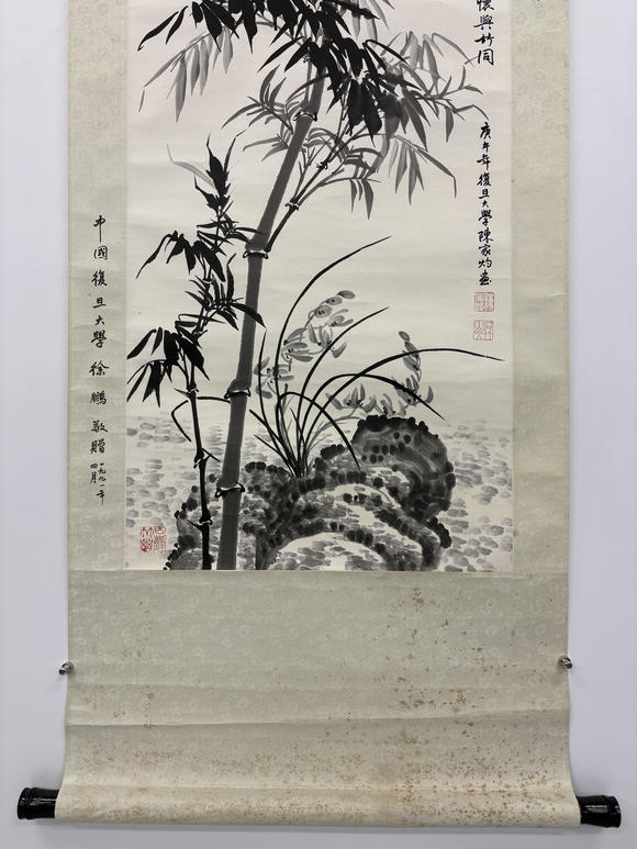 三杉美術(shù)陳家灼 為伊藤正文畫高節(jié)圖