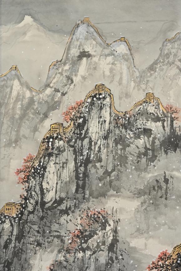 三杉美術(shù)陳大章 長(zhǎng)城初雪