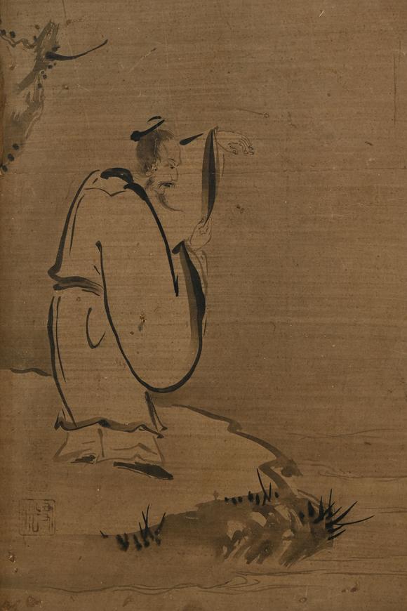 三杉美術(shù)佚名（明） 高士六景屏風(fēng)