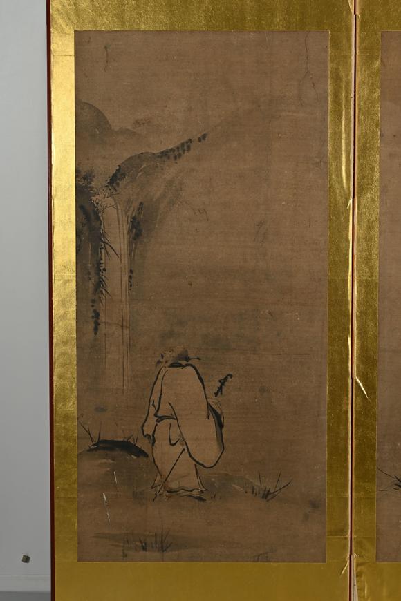 三杉美術(shù)佚名（明） 高士六景屏風(fēng)