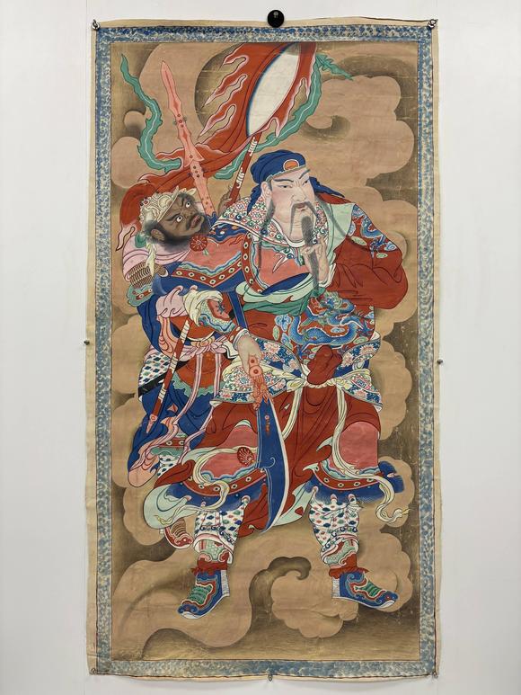 三杉美術(shù)關(guān)公周倉造像