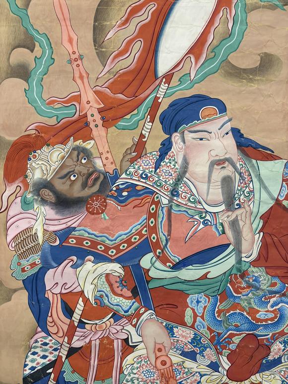 三杉美術(shù)關(guān)公周倉造像