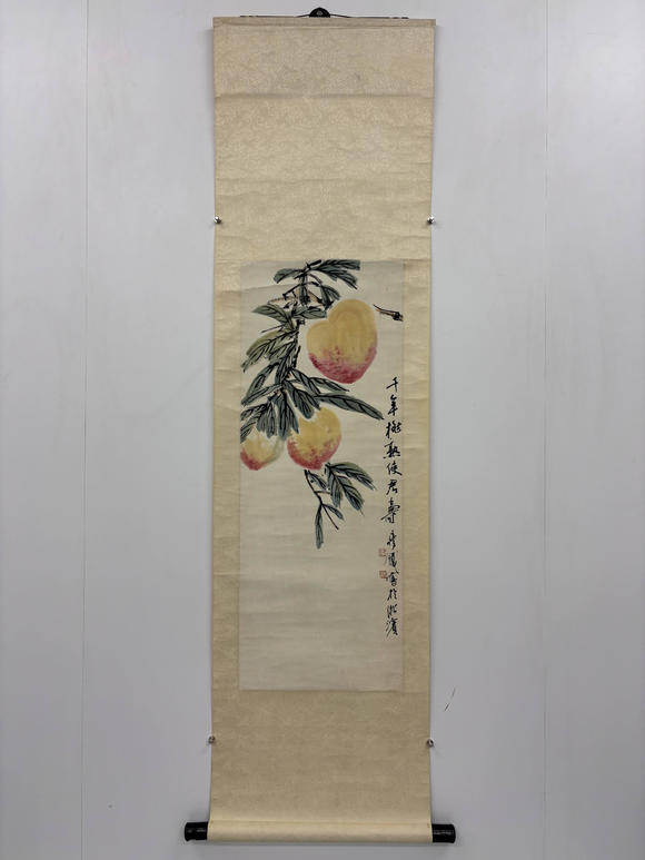 三杉美術(shù)錢瘦鐵 瑞桃獻壽