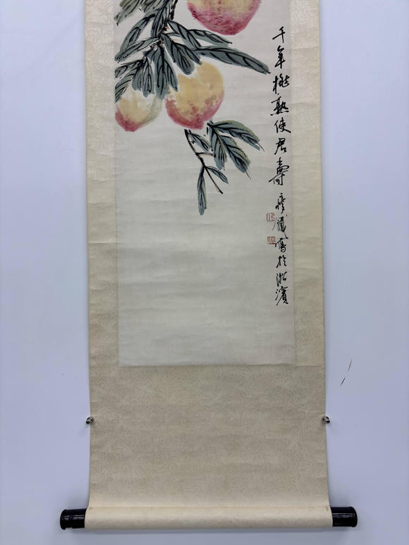 三杉美術(shù)錢瘦鐵 瑞桃獻壽
