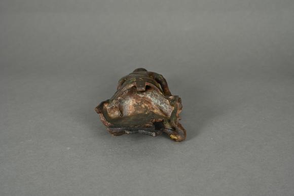 三杉美術(shù)銅泥金跏趺自在觀音菩薩造像（原配蓮座木臺(tái)）
