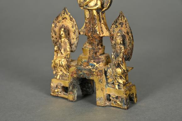 三杉美術(shù)唐 銅鎏金釋迦牟尼
