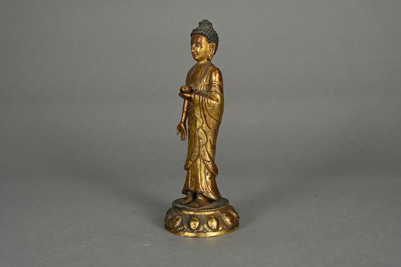 三杉美術(shù)明 銅鎏金釋迦牟尼
