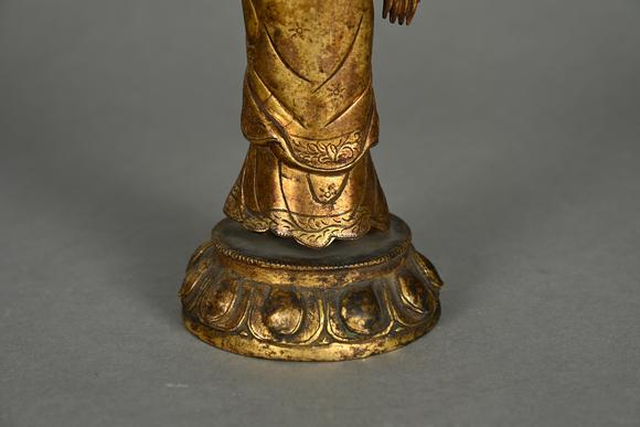 三杉美術(shù)明 銅鎏金釋迦牟尼