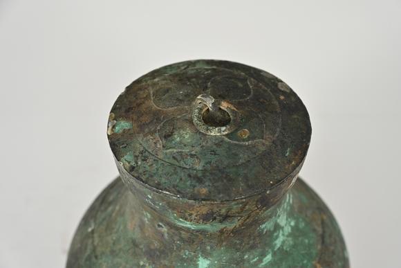三杉美術(shù)漢 鋪首銜環(huán)青銅壺一對