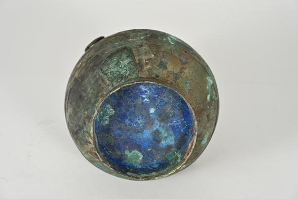 三杉美術(shù)漢 鋪首銜環(huán)青銅壺一對