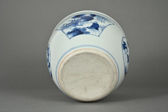 三杉美術(shù)清 青花人物紋水指