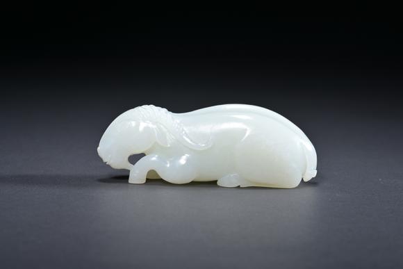 三杉美術(shù)清 白玉臥羊