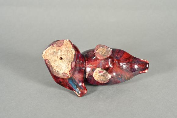 三杉美術(shù)鈞釉鴛鴦擺件
