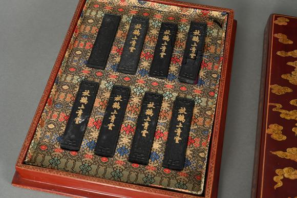 三杉美術(shù)放鶴上青雲(yún)墨一盒