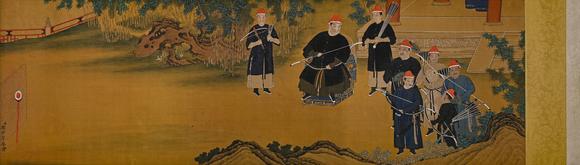 隆德拍賣株式會社郎世寧絹本人物長卷