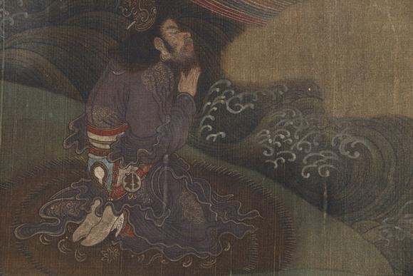 蘭亭古美術(shù)オークション李公麟 番王禮佛圖 手卷絹本設(shè)色