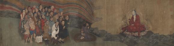 蘭亭古美術(shù)オークション李公麟 番王禮佛圖 手卷絹本設(shè)色