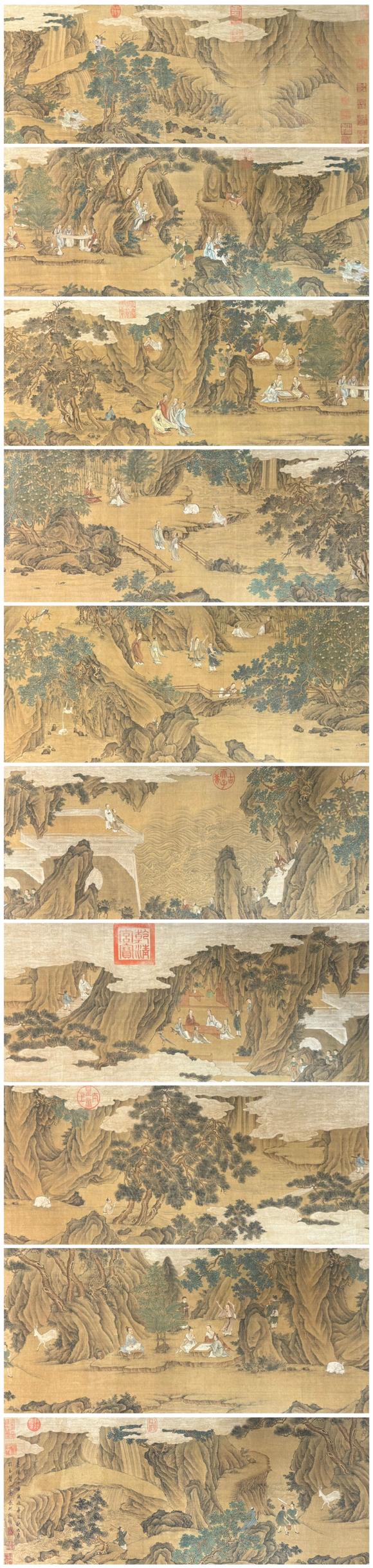 蘭亭古美術(shù)オークション文征明 游仙圖卷 手卷絹本設(shè)色