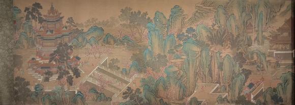 蘭亭古美術(shù)オークション張擇端 無(wú)上仙界圖 手卷絹本設(shè)色
