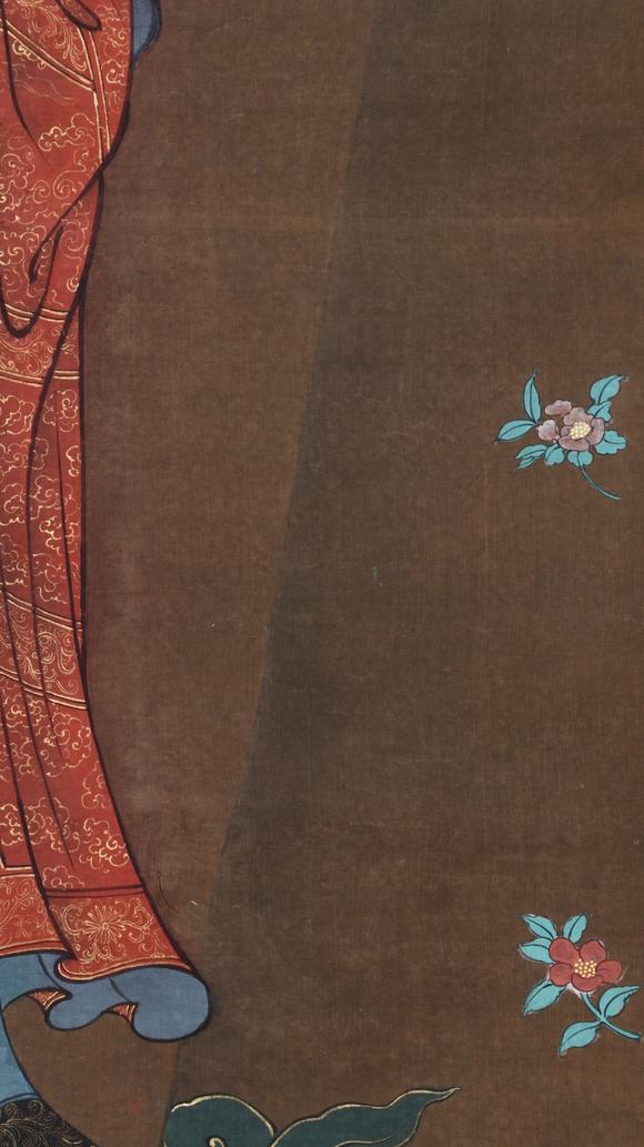 蘭亭古美術(shù)オークション唐伯虎 佛像 立軸絹本設(shè)色