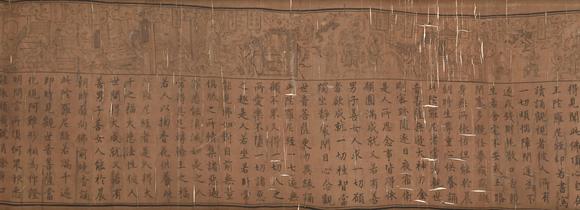 蘭亭古美術(shù)オークション趙孟頫 元人寫經(jīng)卷 手卷絹本設(shè)色
