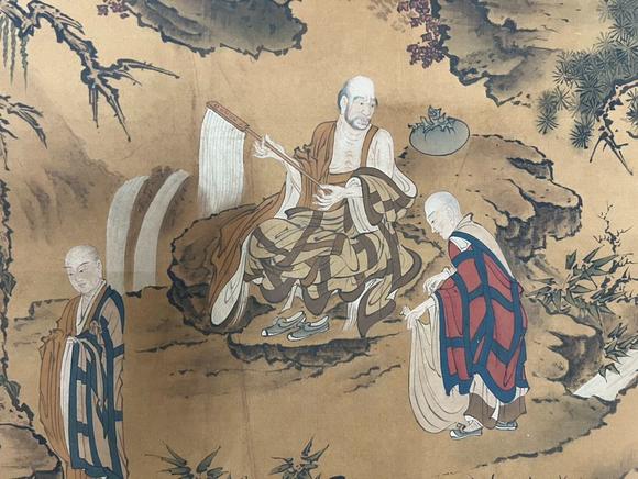 蘭亭古美術(shù)オークション張大千 修佛圖手卷 手卷絹本設(shè)色