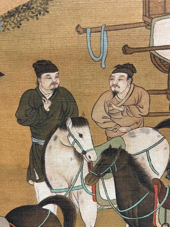 蘭亭古美術(shù)オークション仇英 十八學(xué)士登瀛洲圖 立軸絹本設(shè)色