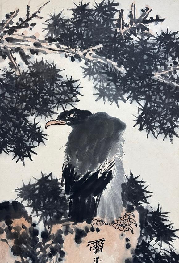 蘭亭古美術(shù)オークション潘天壽 花鳥十屏 立軸紙本設(shè)色