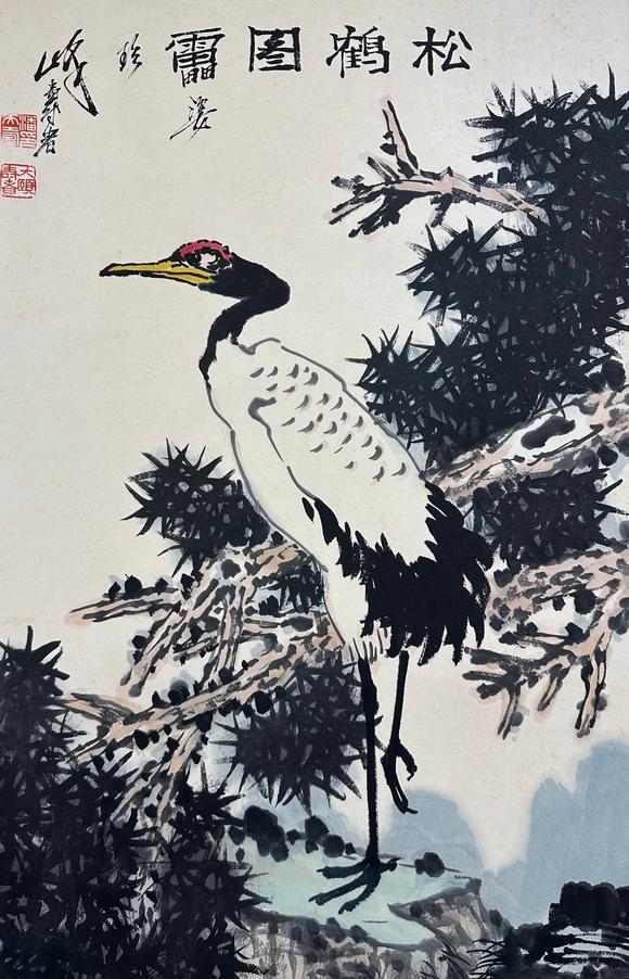 蘭亭古美術(shù)オークション潘天壽 花鳥十屏 立軸紙本設(shè)色