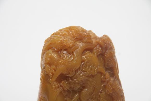 蘭亭古美術(shù)オークション清 田黃龍騰盛世印