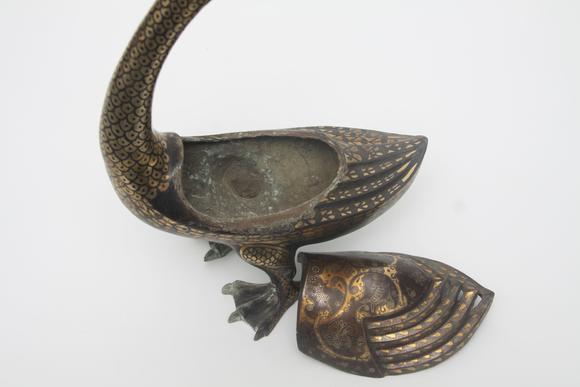 蘭亭古美術(shù)オークション漢代  銅錯(cuò)金鴨子