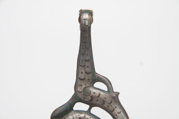 蘭亭古美術(shù)オークション漢  銅錯金龍鳳帶鉤