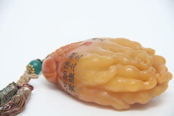 蘭亭古美術(shù)オークション清 田黃佛手
