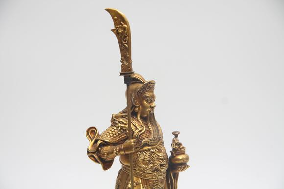 蘭亭古美術(shù)オークション明 銅鎏金關(guān)公像