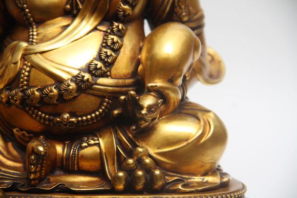 蘭亭古美術(shù)オークション明代 銅鎏金黃財(cái)神