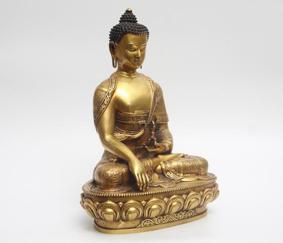 蘭亭古美術(shù)オークション明 銅鎏金如來