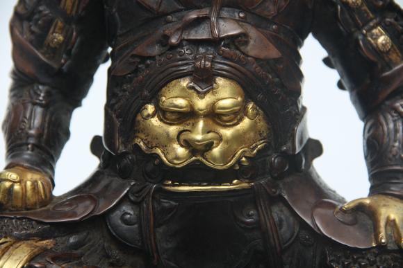 蘭亭古美術(shù)オークション明永樂  銅鎏金關(guān)公像